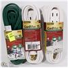 Image 1 : BUNDLE OF 3 INDOOR/OUTDOOR  STANLEY 15' EXTENSION