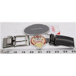 LOT OF ASST BELT BUCKLES