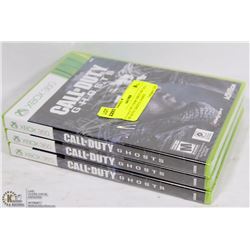 BUNDLE OF 3 NEW XBOX 360 CALL OF DUTY GHOSTS GAMES