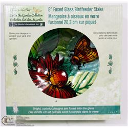 8" FUSED GLASS BIRDFEEDER STAKE