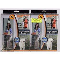 PAIR OF INSTANT SCREEN DOOR FITS ANY REGULAR