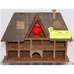 VINTAGE SEWING SPINDLE RACK