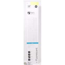 18" GE PLUG IN FLUORESCENT LIGHT FIXTURE