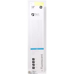 18" GE PLUG IN FLUORESCENT LIGHT FIXTURE