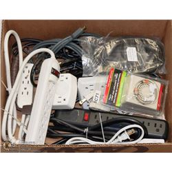 BOX WITH 3 POWER BARS, 2 MULTI-PLUGS,