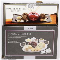 NEW ITEMS ARTESA 8 PC CHEESE SET W/HOME FRAGRANCE