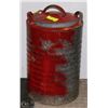 Image 1 : VINTAGE IGLOO 5 GALLON GALVANIZED METAL WATER