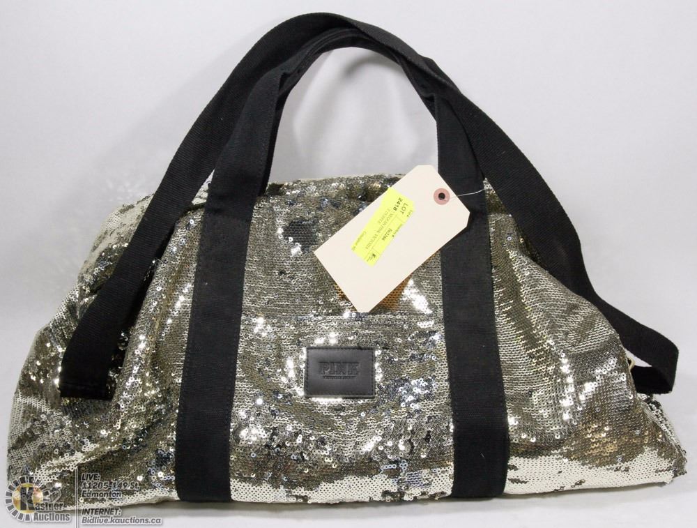 large sequin duffle bag