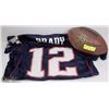 Image 1 : NFL TOM BRADY FOOTBALL SHIRT & WILSON NFL FOOTBALL