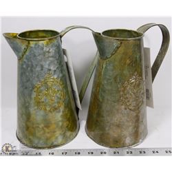 LOT OF 2 GROW IT PATINA WATER JUG