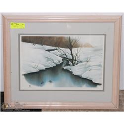 22 X 18 WATERCOLOR NUMBERED  PRINT BY KAI-LIIS