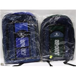 LOT OF 2 NEW SPORT BACK PACKS
