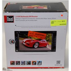 DUAL 2.0 DIN MULTIMEDIA DVD RECEIVER
