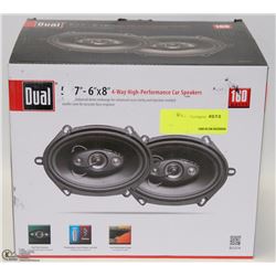 DUAL 5 X7" - 6 X 8" 4 WAY CAR SPEAKERS