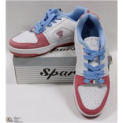 LEATHER UPPER LIGHTBLUE/WHITE/GREEN RUNNERS 7.5