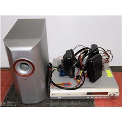DVD PLAYER W/ SURROUND SOUND & SPEAKERS