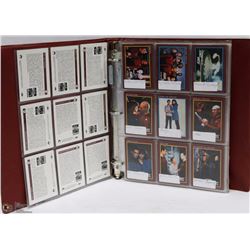 BINDER OF 223 STAR TREK TRADING CARDS