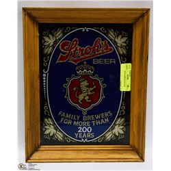 STROH'S BEER MIRROR PICTURE 11"X15"