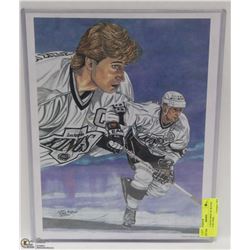 11" X 14" LTD ED PRINT OF WAYNE GRETZKY BY JOHN