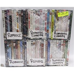 LOT OF 60 ROMANCE & COMEDY DVDS