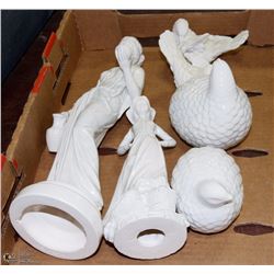 LOT OF ORNAMENTS INCL MARY V. PORCELAIN LADY