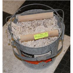 VINTAGE GSW GALVANIZED MOP BUCKET H-2138, #24