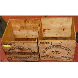 PAIR OF ANTIQUE CANADIAN BUTTER DOVE TAIL