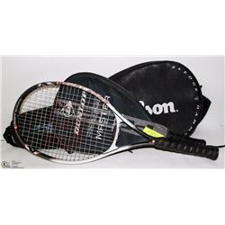 3 ASSORTED RACQUETS INCL WILSON HAMMER RACQUET