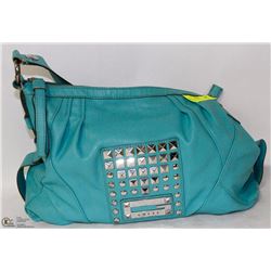 AQUA COLOR GUESS PURSE
