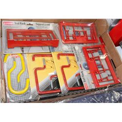 GARAGE ORGANIZING LOT INCLUDES 3 RUBBERMAID