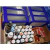 Image 1 : FLAT OF CRAFT SUPPLIES, INCLUDES STAMPS, PAINTS,