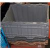 Image 1 : SET OF 4 HEAVY DUTY BUTTERFLY LID STORAGE