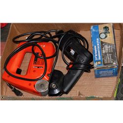 BOX W/ B & D DRILL & VARIABLE SPEED POWER CUTTER