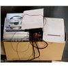 Image 1 : BOX OF ELECTRONICS INCLUDING SPEAKERS, CDS,