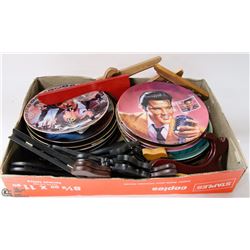 FLAT OF ASST ELVIS COLLECTOR PLATES