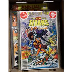 LOT OF 18 MIXED ANNUAL COMICS, INCLUDES THE NEW