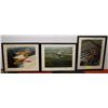 Image 1 : SET OF 3 FRAMED PRINTS OF VINTAGE FIGHTER JETS
