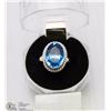Image 1 : #7-BLUE TOPAZ GEMSTONE RING