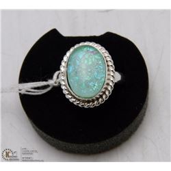 #15-AUSTRALIAN TRIPLE OPAL GEMSTONE RING