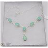 Image 1 : #18-AUSTRALIAN TRIPLE OPAL GEMSTONE NECKLACE