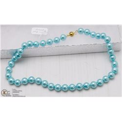 #32-SEA SHELL PEARL 10MM NECKLACE 17"