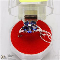 #28-BLUE SAPPHIRE GEMSTONE RING