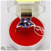 Image 1 : #28-BLUE SAPPHIRE GEMSTONE RING