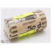 Image 1 : FULL ROLL 1982 CANADIAN 50 CENT COINS