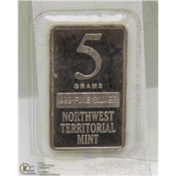5 GRAM SILVER BAR
