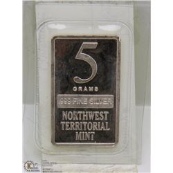 5 GRAM SILVER BAR