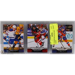 3 CONNOR MCDAVID HOCKEY CARDS