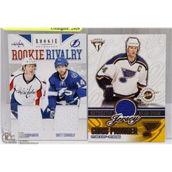 CHRIS PRONGER GAME WORN JERSEY CARD AND ROOKIE