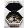 Image 1 : METAL TRINKET BOXED FILLED WITH FASHION JEWELRY