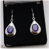 Image 1 : #14-NATURAL BLUE SAPPHIRE EARRINGS